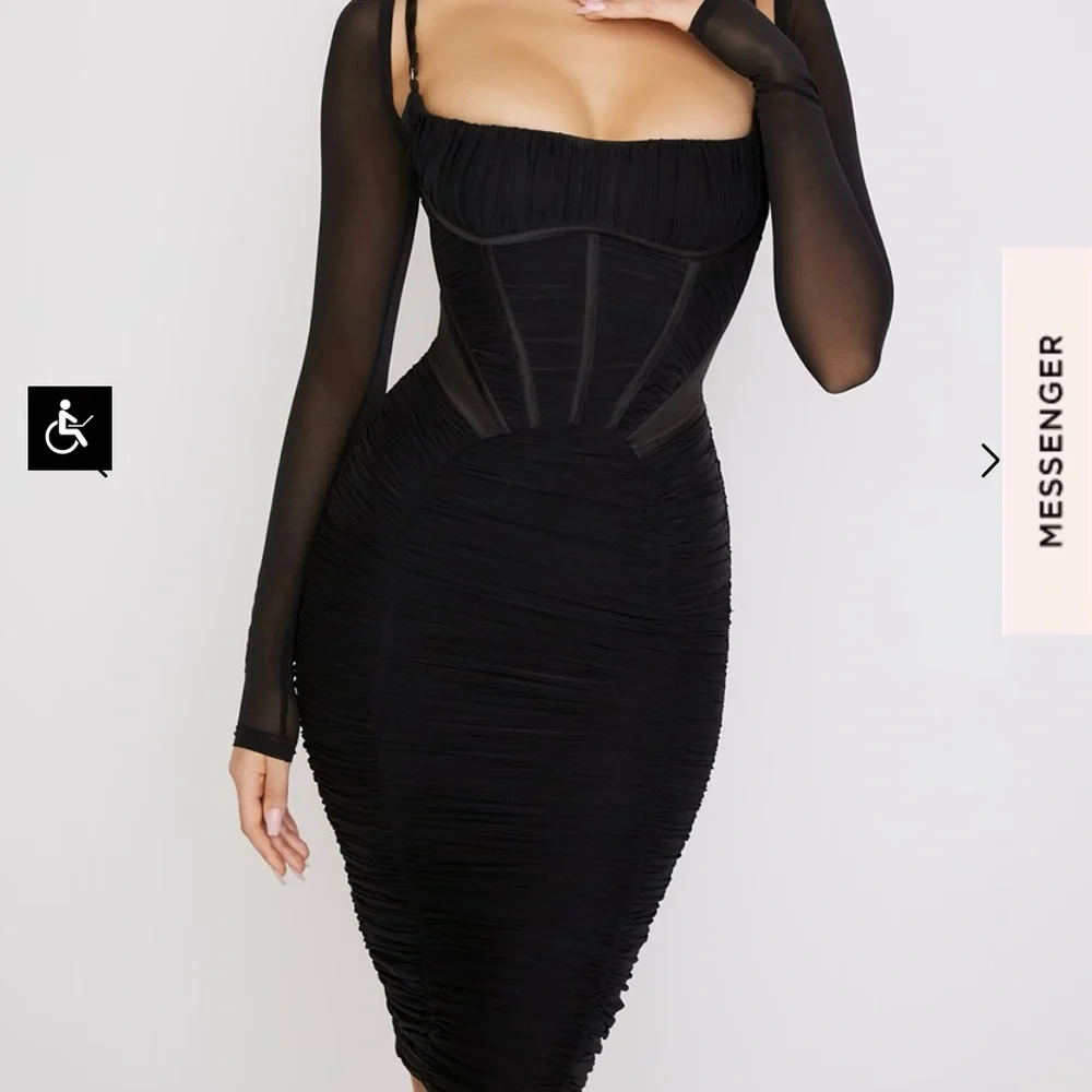 House of CB Black Freyja Dress - Picture 4 of 10